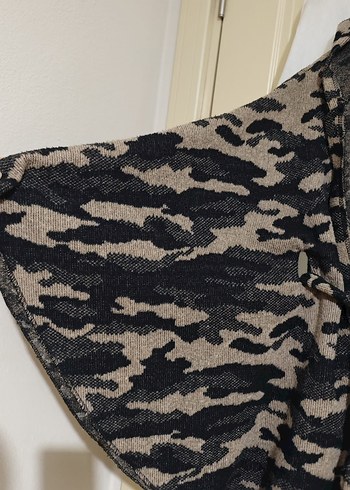 Kahverengi Kamuflaj Desenli  Panço - Görsel 2