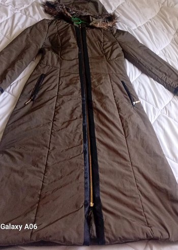 Kadın Kahverengi Uzun Kış Montu - Görsel 2