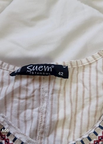 Bohem Uzun Kollu Nakışlı Kadın Bluz - Görsel 2