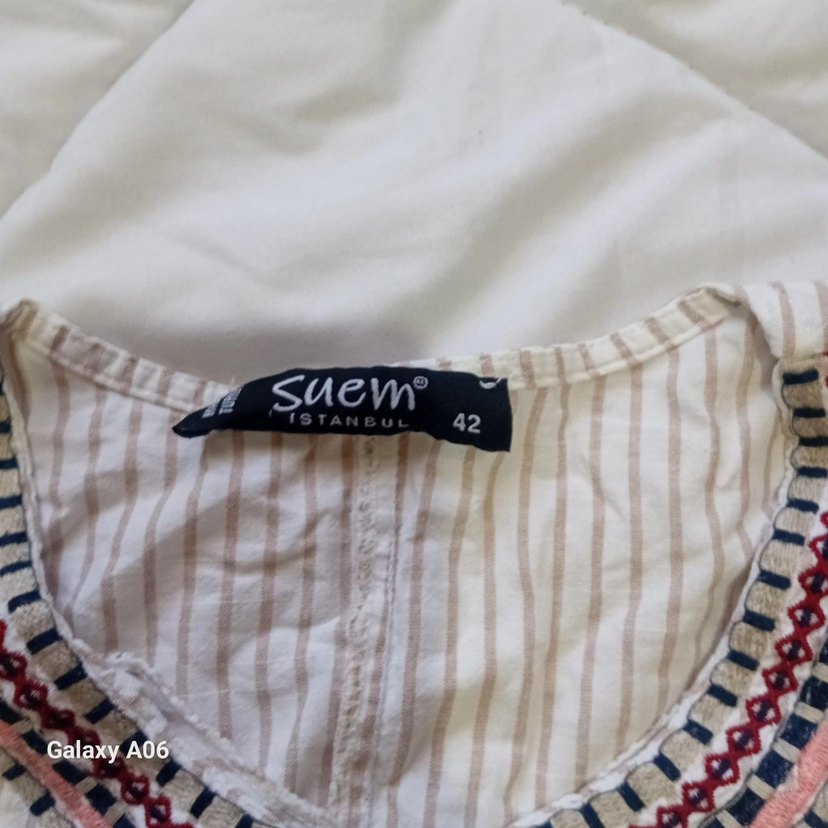 Bohem Uzun Kollu Nakışlı Kadın Bluz - Görsel 2