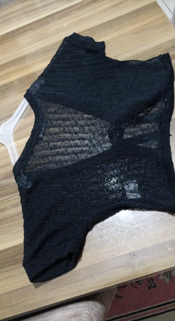 Siyah Örgü Kız Bolero - Görsel 3