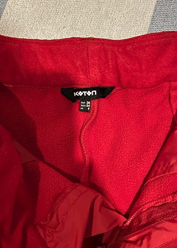 36 Beden kırmızı Renk Kadın Kayak Kar Pantolonu