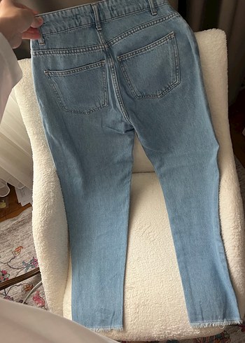 Püsküllü boru paça jean - Görsel 5