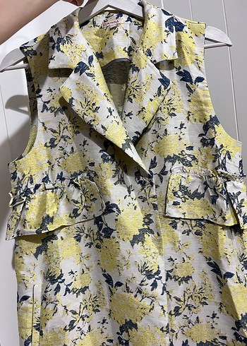 Çiçek Desenli yelek - Görsel 8