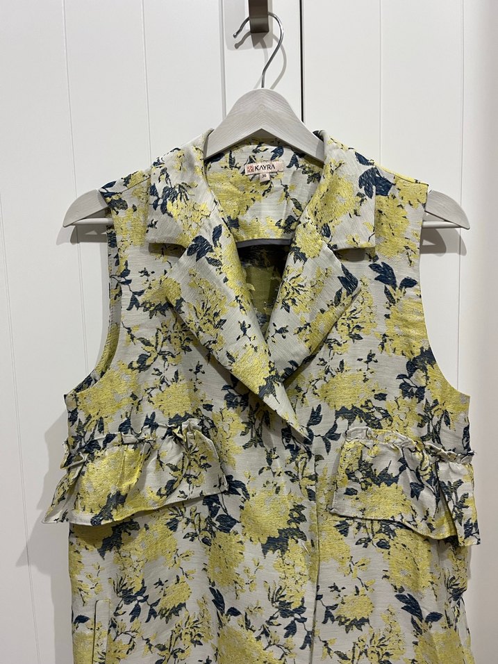 Çiçek Desenli yelek - Görsel 5