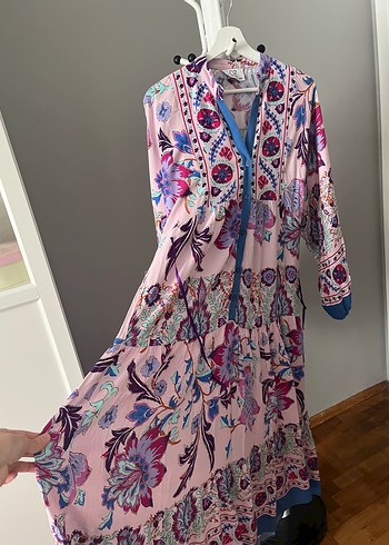 Özsarıçam viskon uzun Elbise - Görsel 3