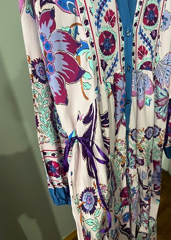 Özsarıçam viskon uzun Elbise - Görsel 4