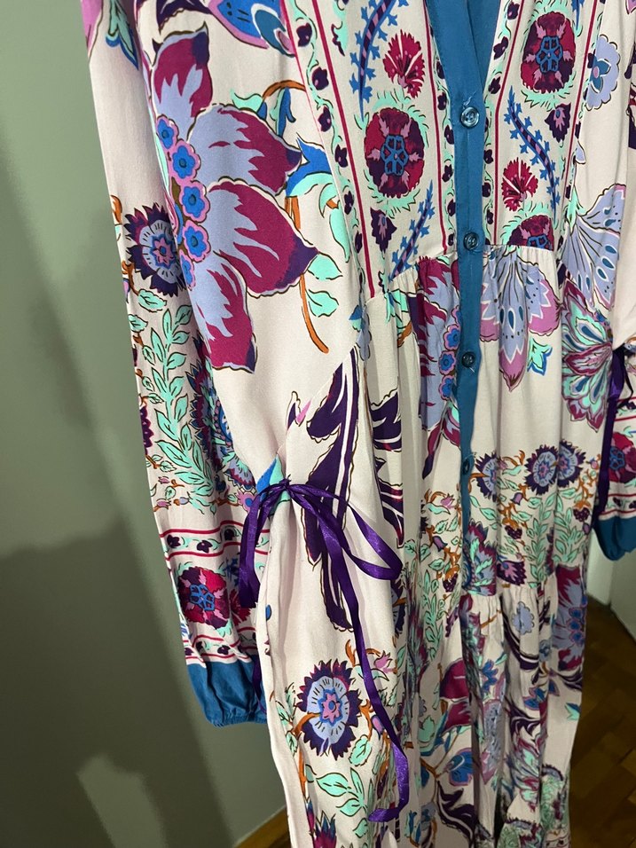 Özsarıçam viskon uzun Elbise - Görsel 4