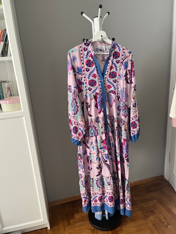 Özsarıçam viskon uzun Elbise - Görsel 2