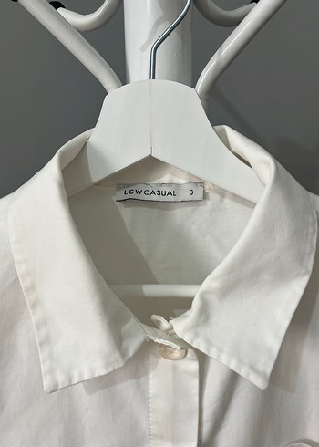 Crop gömlek ceket - Görsel 3