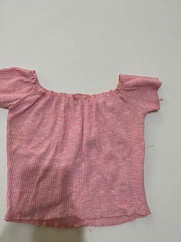 Zara Şeker pembesi crop