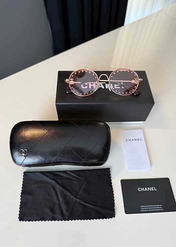 Beden pembe Renk Chanel Kadın Güneş Gözlüğü