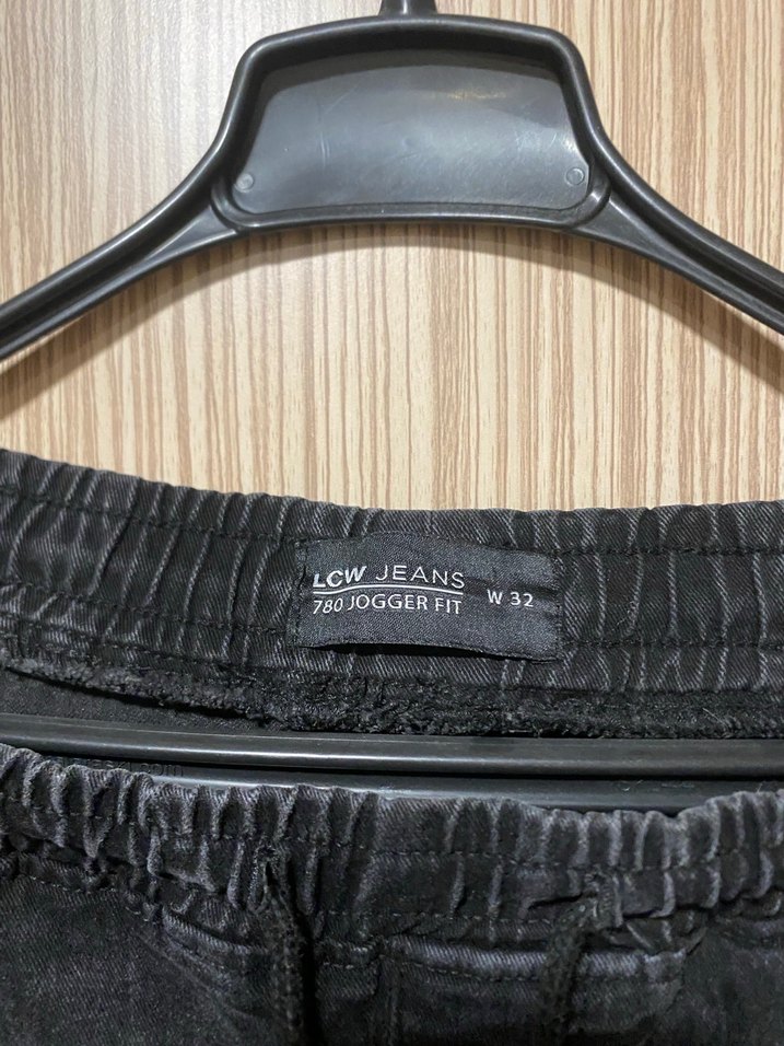 Siyah Rahat Kesim Erkek Kot Pantolon - Görsel 2