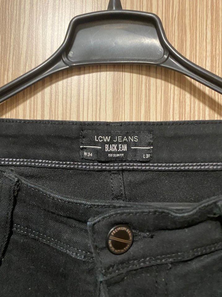 Erkek Siyah Regular Fit Denim Jean - Görsel 2