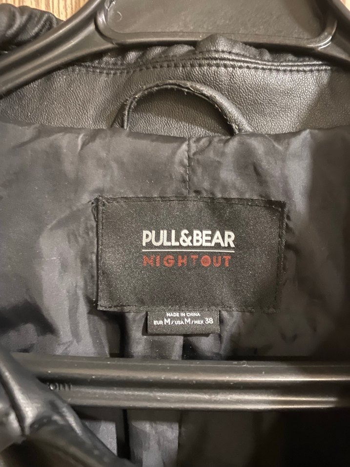 Siyah Düğmeli Deri unisex Ceket - Görsel 2