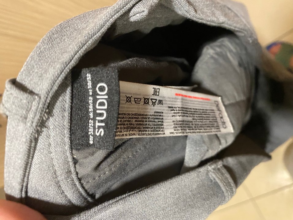 Gri Pilili Erkek kumaş Pantolon - Görsel 4