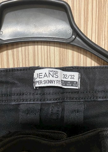 Erkek Siyah Kemerli Regular Fit Kot Pantolon - Görsel 2