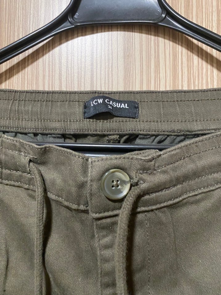 Haki Kamuflaj Kemerli Rahat Erkek Pantolon - Görsel 2