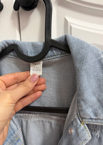 Düğmeli Gri çocuk  Denim Ceket - Görsel 3