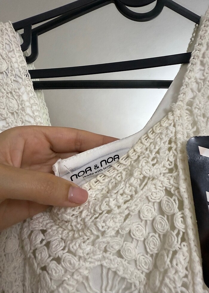 Beyaz uzun elbise - Görsel 3