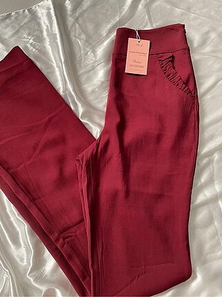 Zara kırmızı pantolon