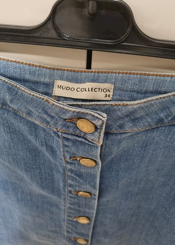 Mavi Denim Mini Etek - Görsel 2