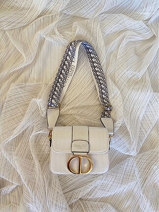 Dior Kroko Desenli Beyaz Çanta