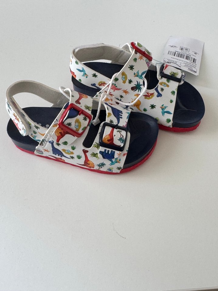 Çocuk Çok Renkli Baskılı Cırt Cırtlı Terlik - Görsel 5