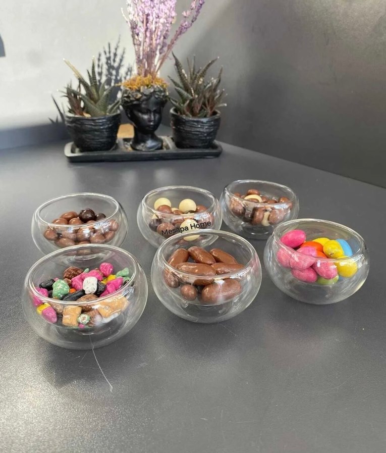 5Lİ ÇİFT KATMANLI KAHVE YANI SUNUMLUK - Görsel 2