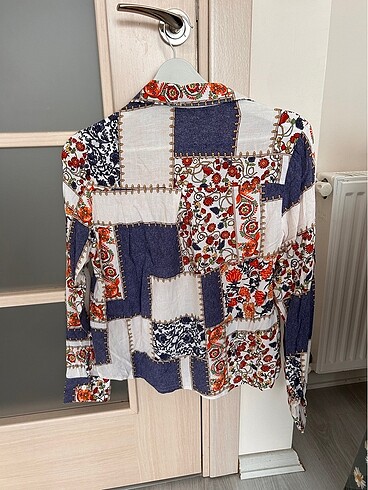 Chip Pepper PATCHWORK DESENLİ BEYAZ GÖMLEK