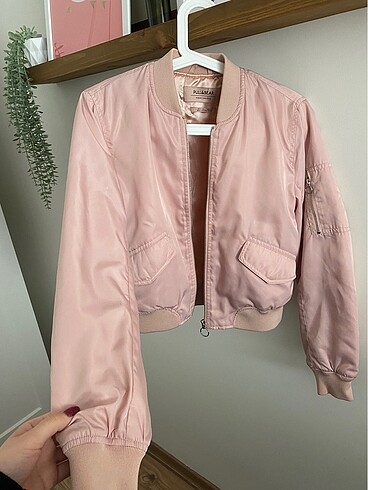 s Beden pembe Renk Pull Bear bomber ceket