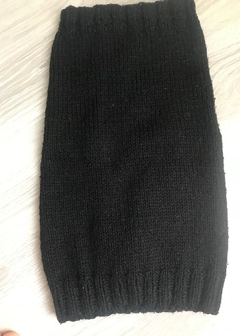 Siyah Kadın Yün Örgü Bere