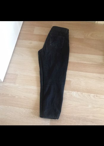 Addax Kadın Siyah Denim Bol Kesim Pantolon