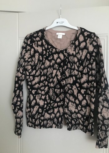 H&M Yılan Desenli Örgü Kadın Hırka