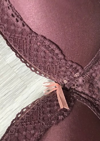 Pierre Cardin Bordo Bohem Tarzlı Dantelli Sütyen