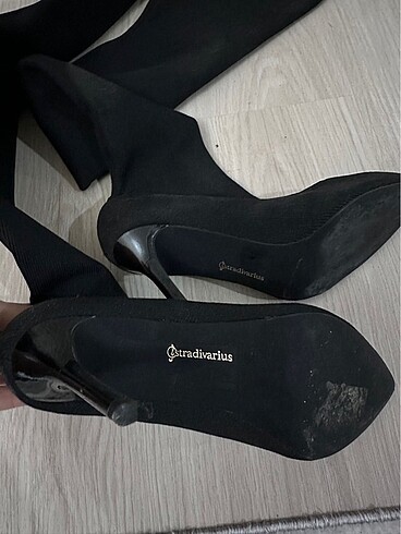 36,5 Beden siyah Renk Stradivarius çorap çizme