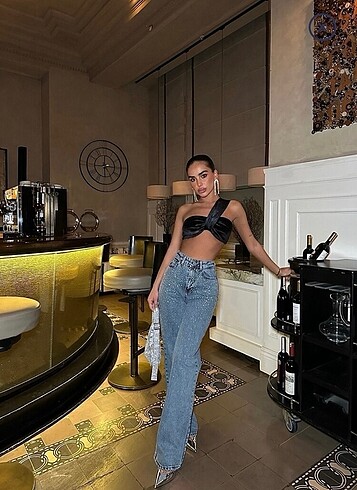 Diğer Taşlı Jean Cepten Akan Model