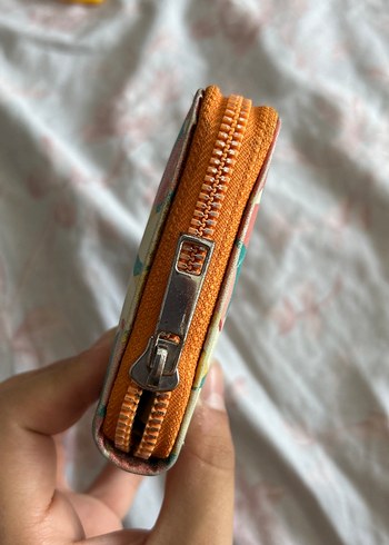 LC Waikiki Çiçek Desenli Fermuarlı Bohem Kadın Cüzdanı