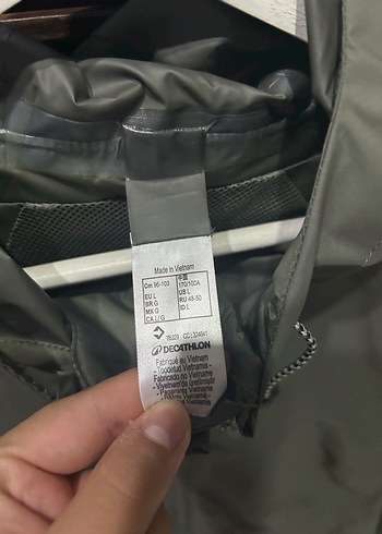 Kadın Haki Midi Yağmurluk Kapüşonlu - Görsel 4