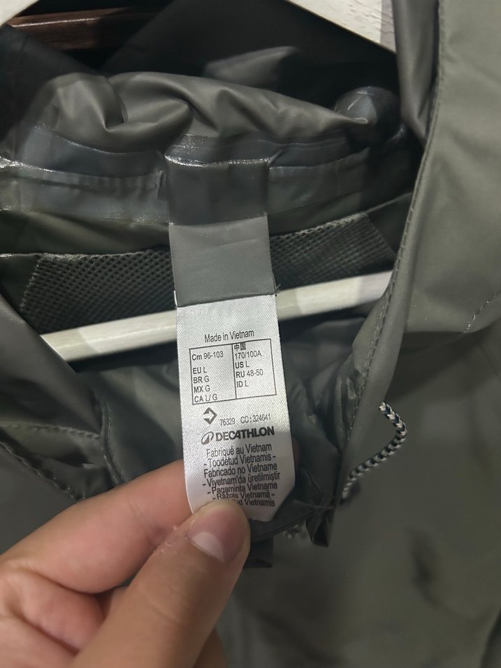 Kadın Haki Midi Yağmurluk Kapüşonlu - Görsel 4