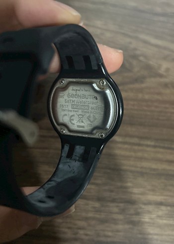  Beden siyah Renk Geonaute Dijital Siyah Minimalist Erkek Saat