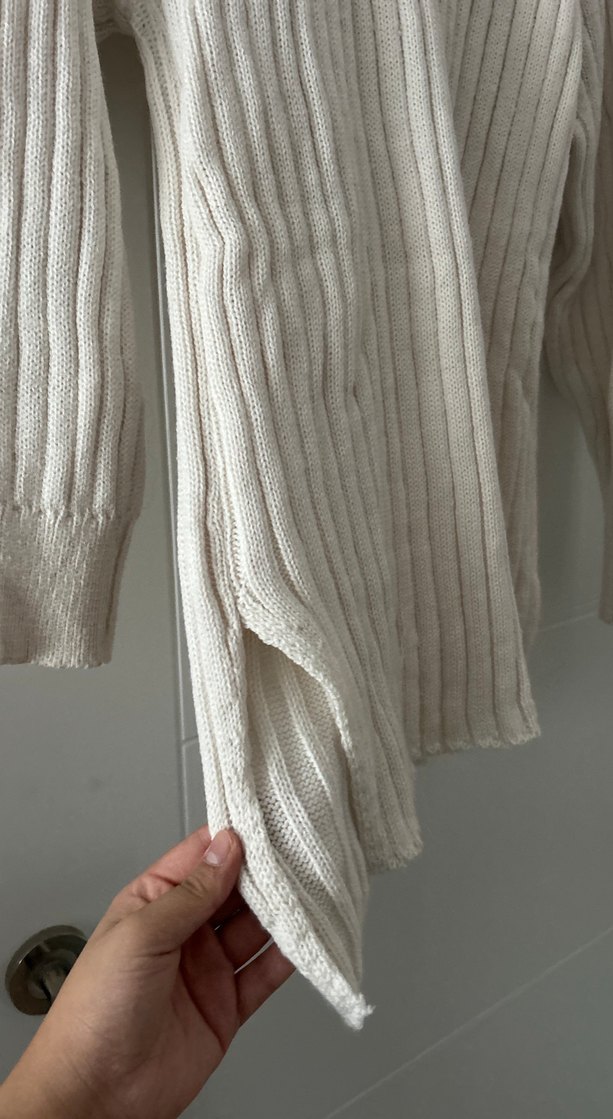 Gri Boğazlı Örgü Kadın Kazak - Görsel 5