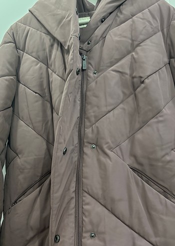 Pembe Midi Kadın Kışlık Mont - Görsel 3