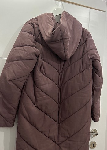 Pembe Midi Kadın Kışlık Mont - Görsel 5