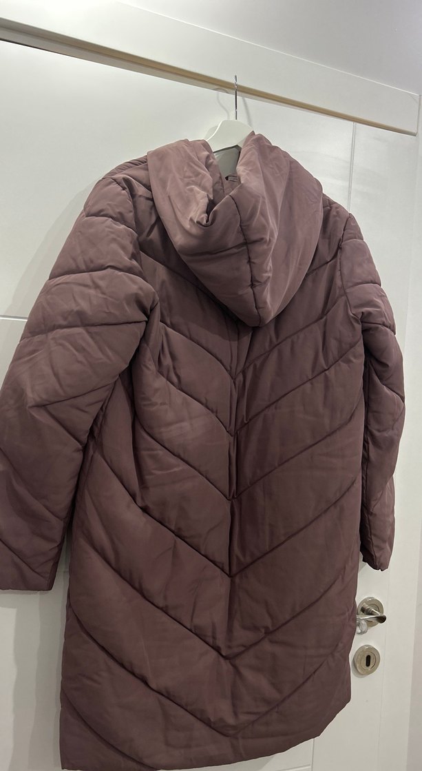 Pembe Midi Kadın Kışlık Mont - Görsel 5