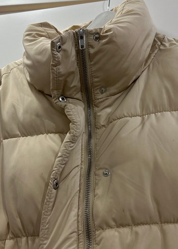 Bej Kadın şişme Mont - Görsel 6