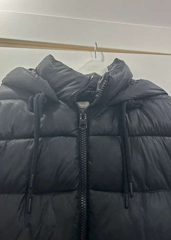 Siyah Kadın şişme mont - Görsel 5