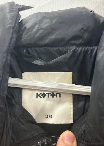 Siyah Kadın şişme mont - Görsel 6