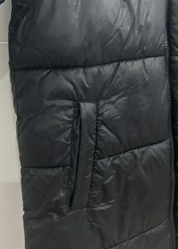 Siyah Kadın şişme mont - Görsel 4