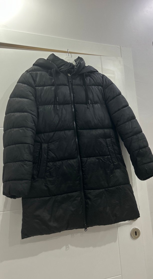 Siyah Kadın şişme mont - Görsel 2